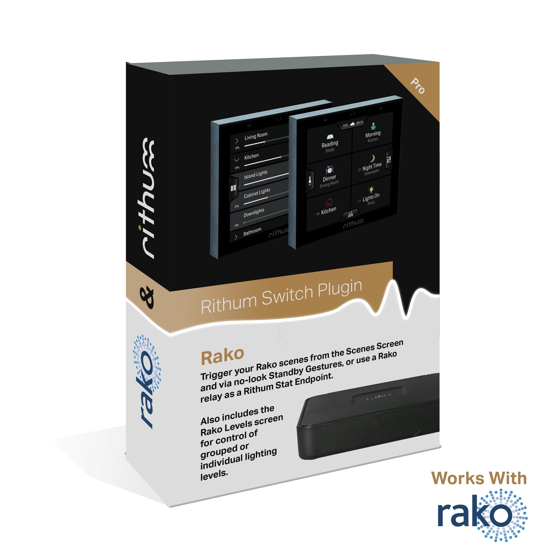 Rithum Rako Smart Lighting Systems Touch Screen Control Plugin Box