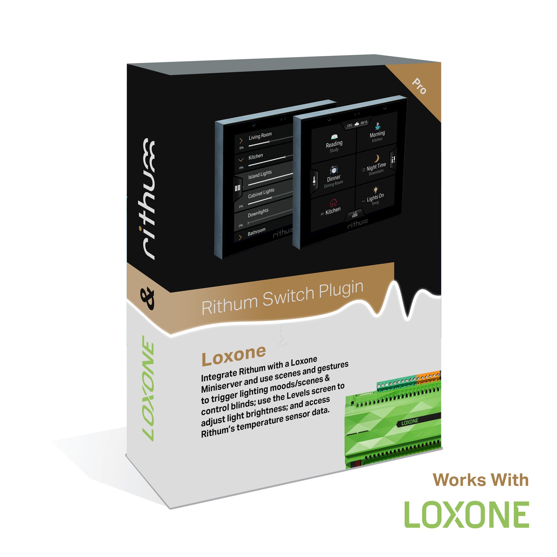 Rithum Loxone Touch Screen Keypad Plugin Box