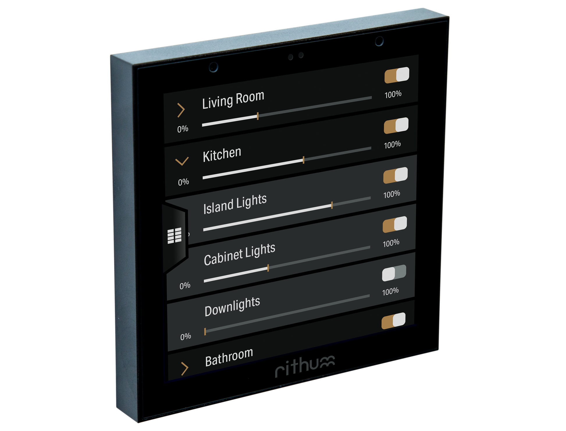 Rithum Device Levels Touch Screen Control