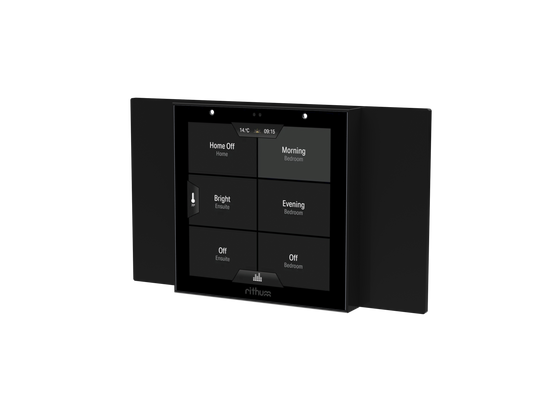 Rithum UK double Adapter Plate Black With Switch