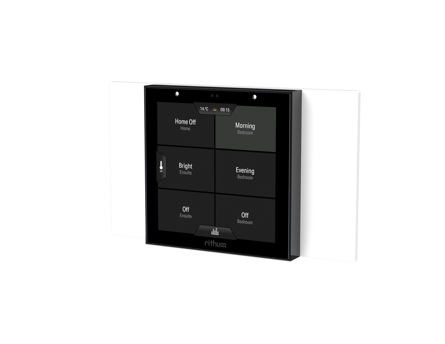 Rithum UK double Adapter Plate White With Switch