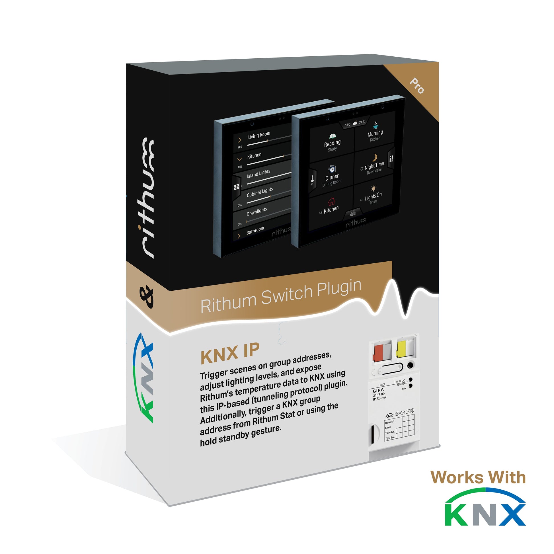Rithum KNX IP Touch Screen Visualiser Plugin Box